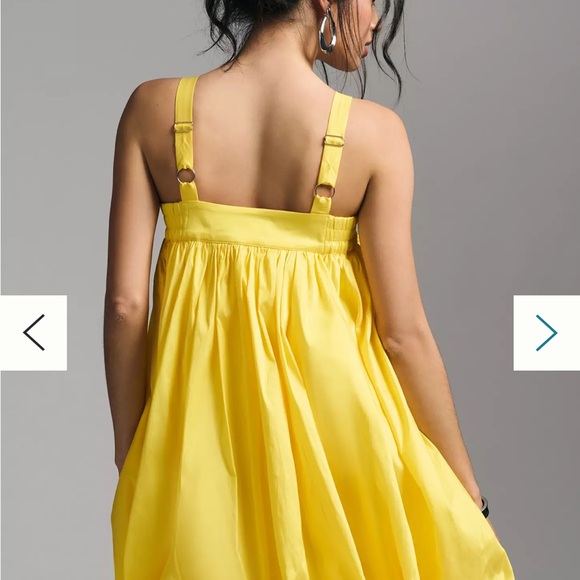 Bloni Square Neck Taffeta Bubble Dress - Picture 3 of 16